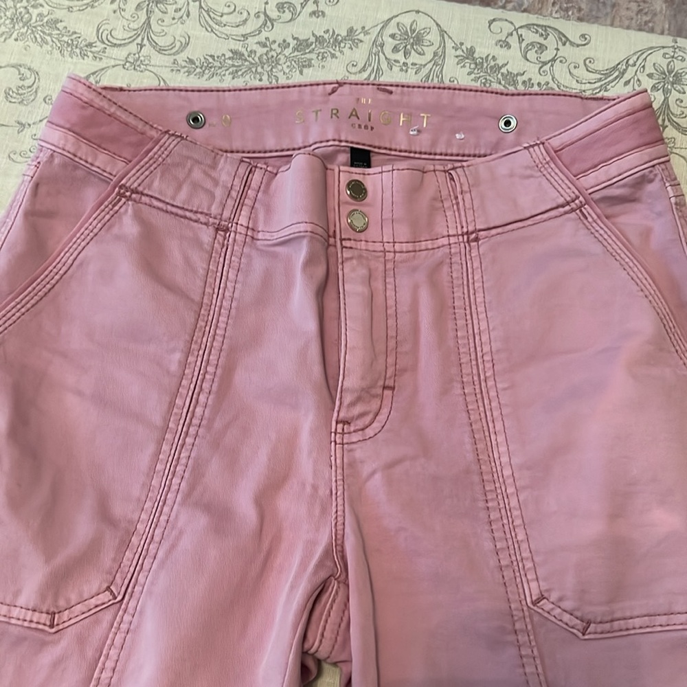 White House Black Market Pink Cropped Pants - Picture 4 of 9